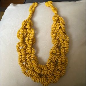 Yellow statement necklace